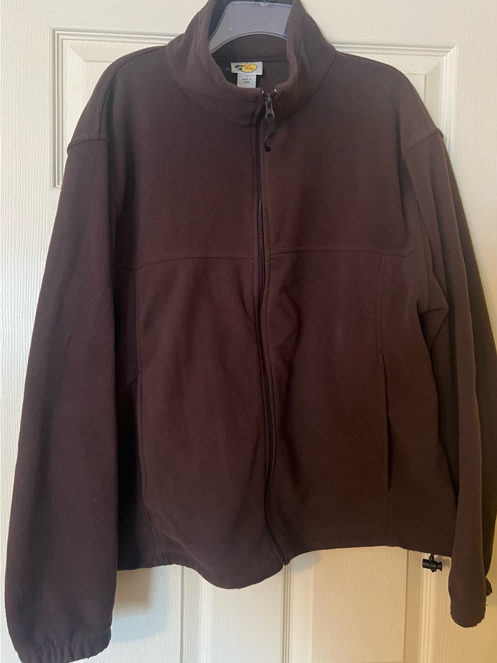 Bass Pro Shops Men's Brown Full-Zip Fleece Jacket – Size Large